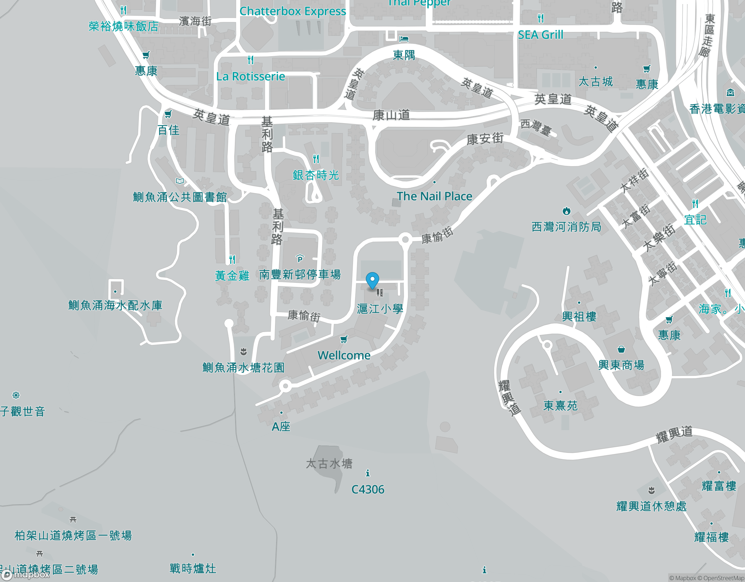 地圖，滬江小學，https://sap.edu.hk/