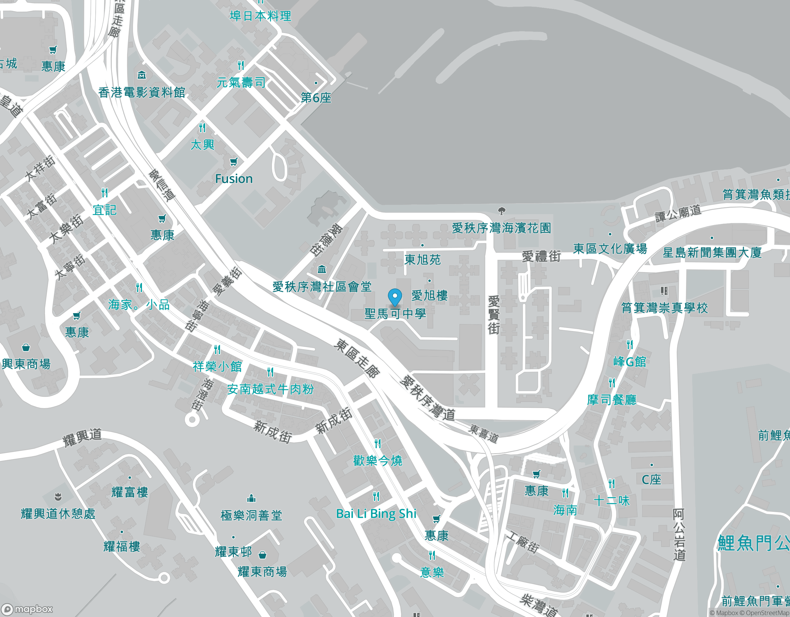 地圖，聖馬可中學，https://www.stmarks.edu.hk/sms2/