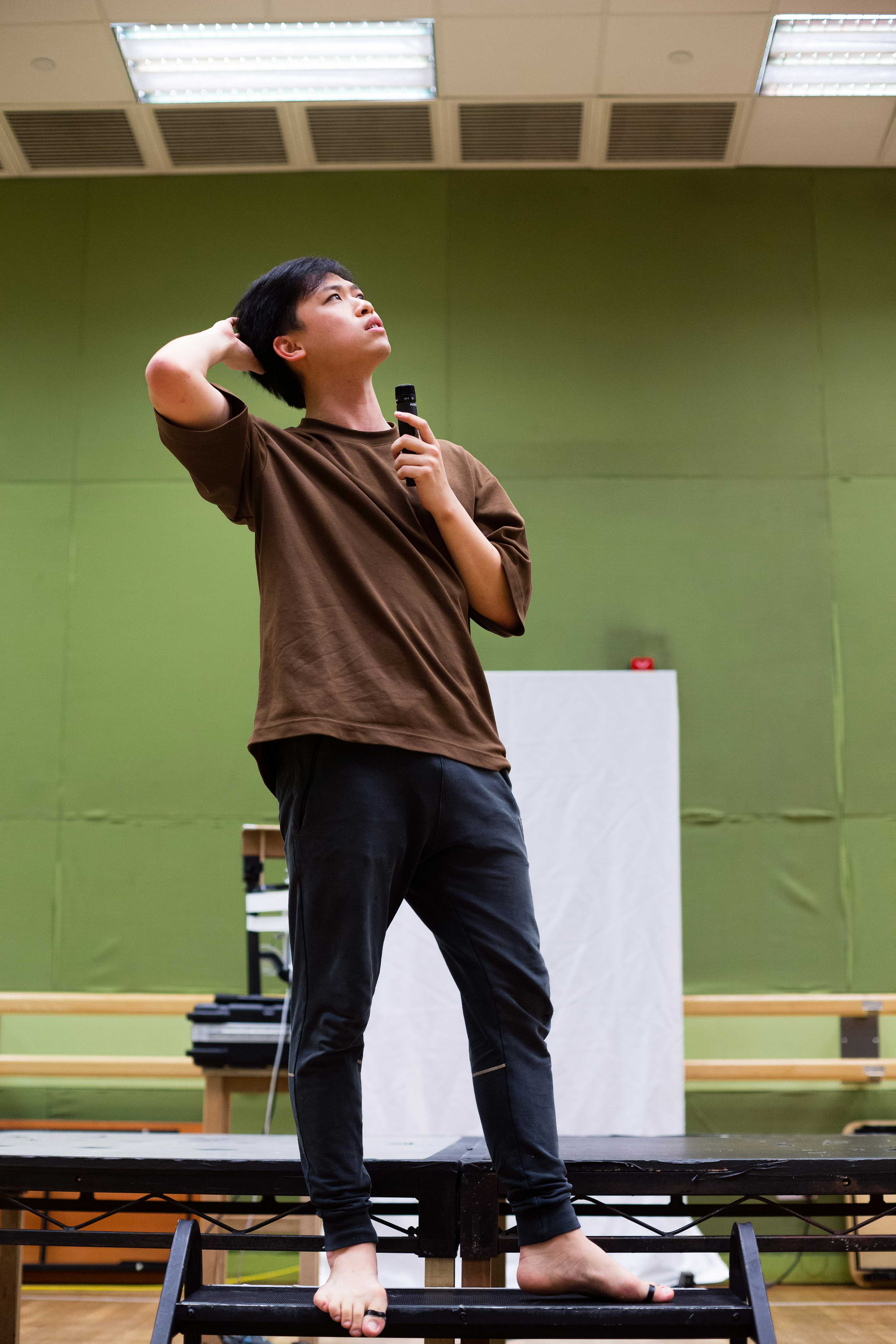 Songs of Innocence and Experience Rehearsal | Featuring: Chew Yu-yeung | Tagged as: Songs of Innocence and Experience, Rehearsal | Photo: Ivor Houlker, Rooftop Productions |  (Rooftop Productions • Hong Kong Theatre Company)  | Rooftop Productions • Hong Kong Theatre Company