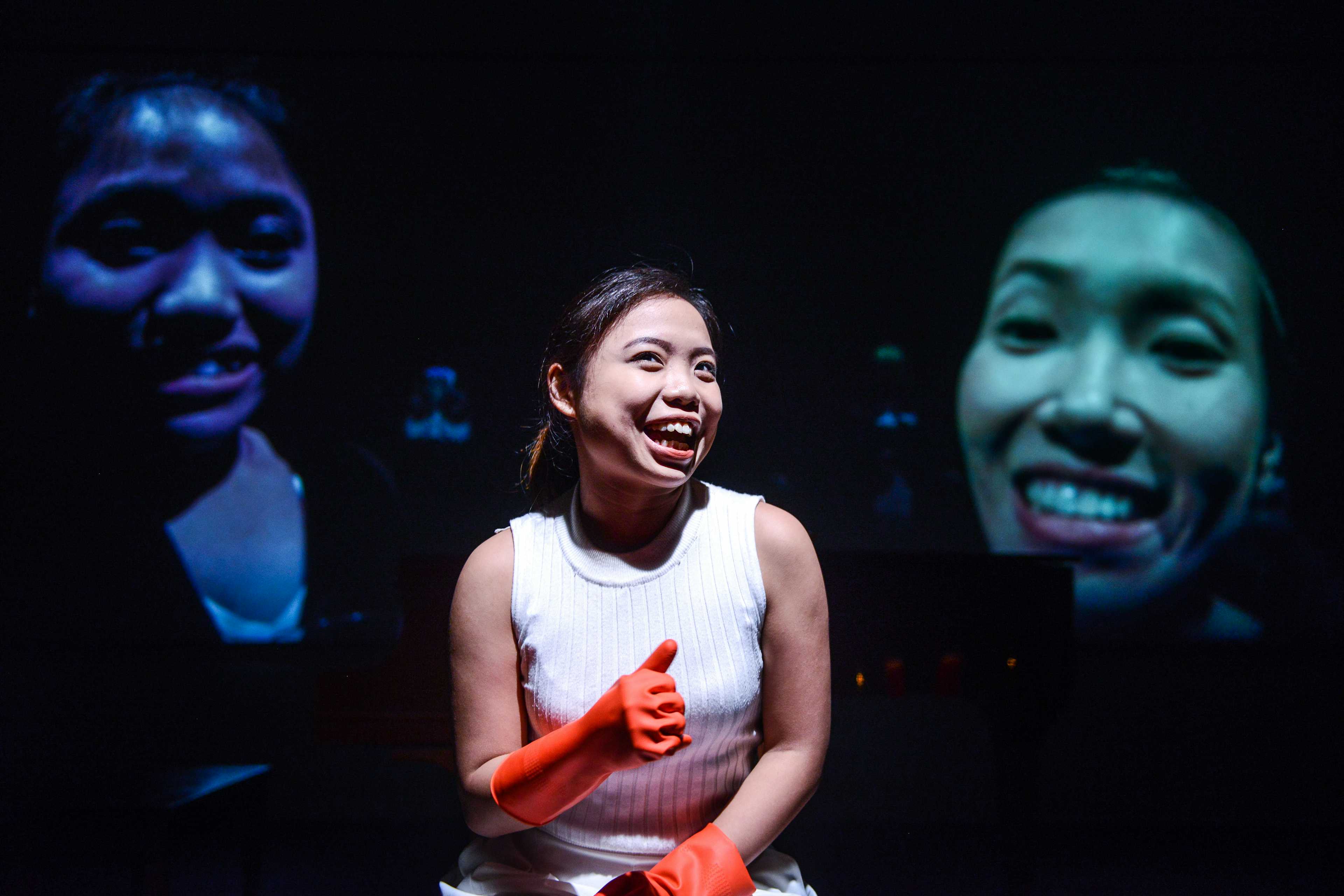 I don’t know… maybe because I like children? | Featuring: Isabella Leung, Karen C. Siu, Russell Terre Aranza | Tagged as: Not The Maids, Show | Photo: Fung Wai Sun |  (Rooftop Productions • Hong Kong Theatre Company)  | Rooftop Productions • Hong Kong Theatre Company