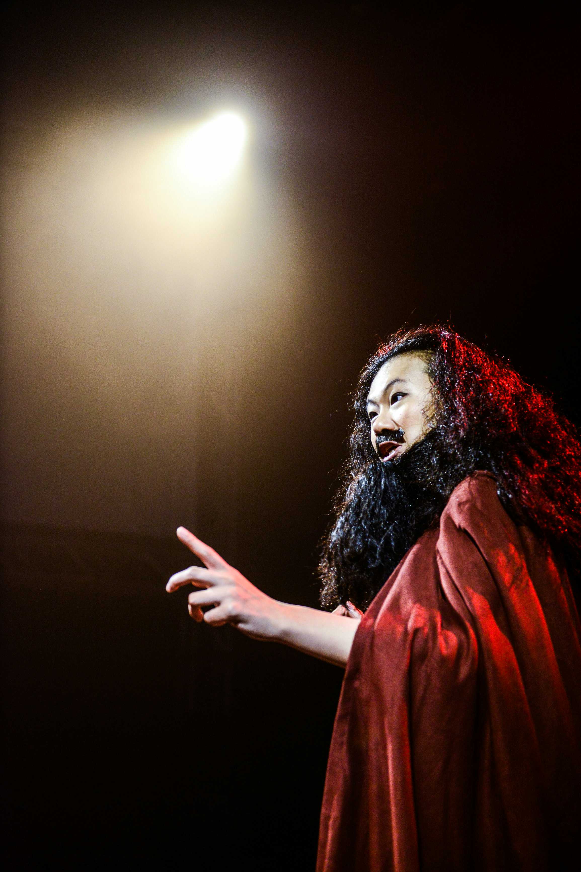 Ai ah! This Menelaus is really troublesome | Featuring: Michelle Li | Tagged as: Show, The Furies Variations | Photo: Fung Wai Sun |  (Rooftop Productions • Hong Kong Theatre Company)  | Rooftop Productions • Hong Kong Theatre Company
